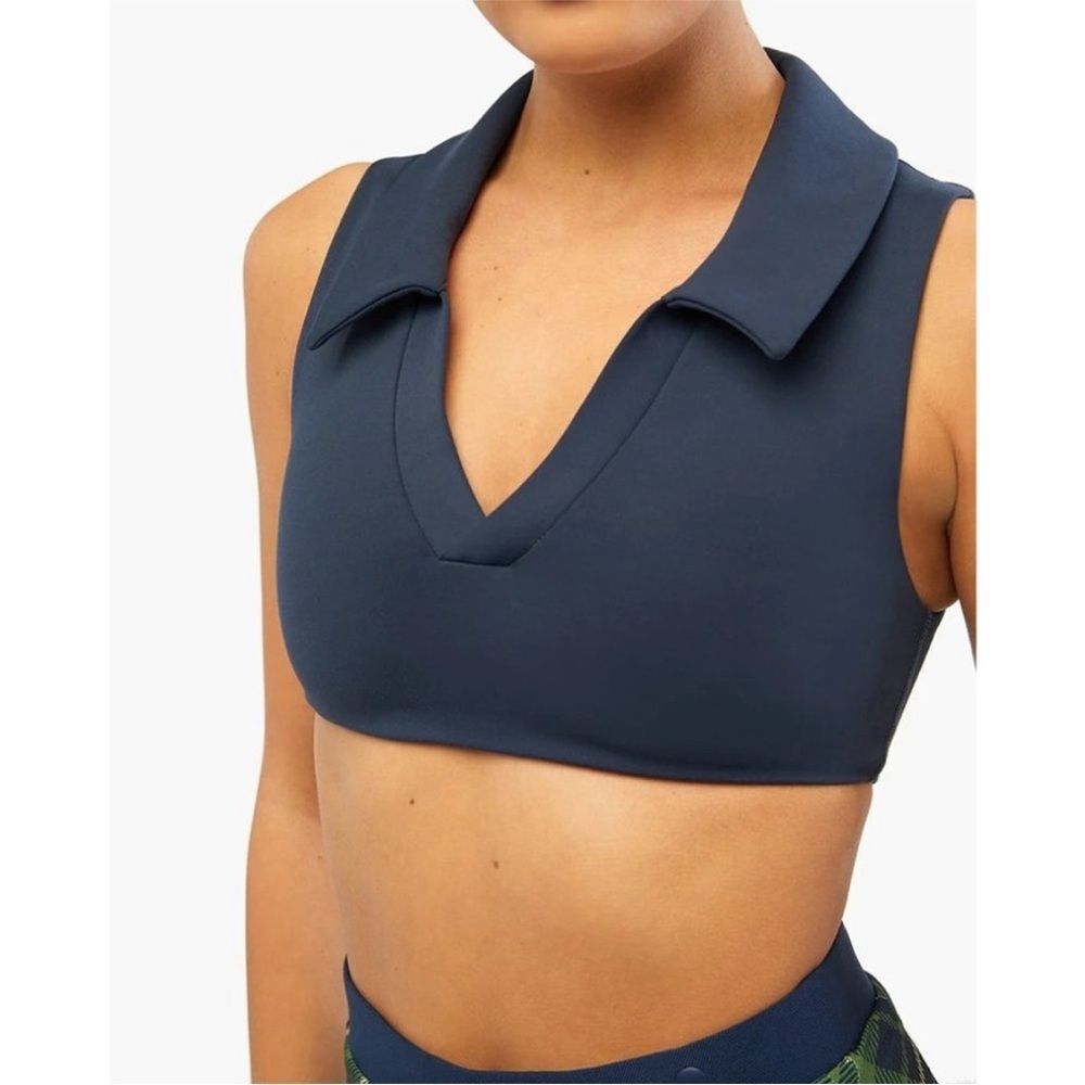 WeWoreWhat Polo Bra in Set Blue Size Medium